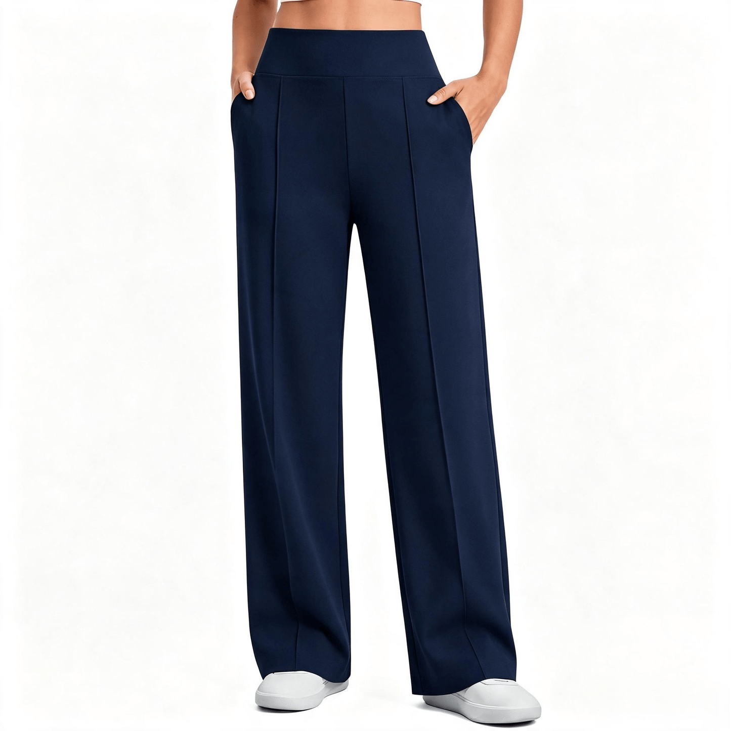 【LAST DAY SALE】High Waist Wide Leg Pants for Women with Pockets