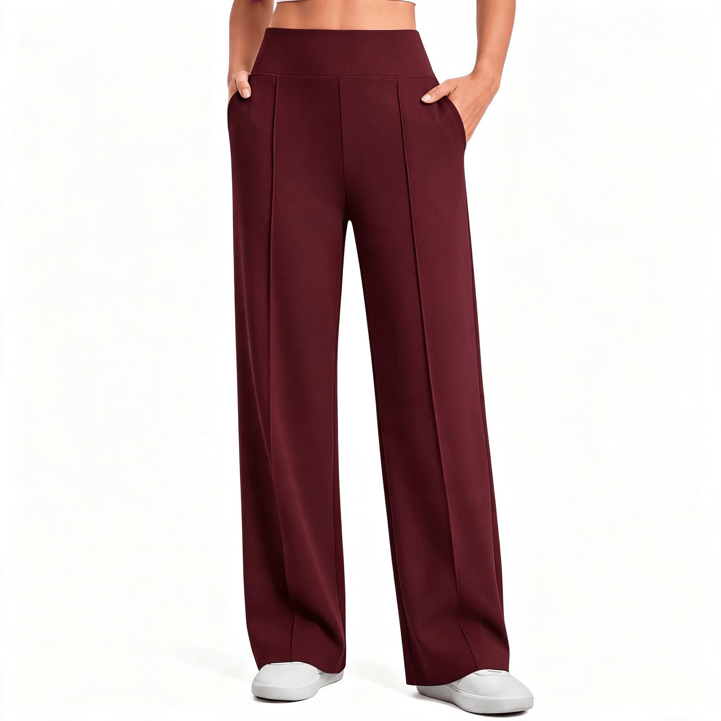 【LAST DAY SALE】High Waist Wide Leg Pants for Women with Pockets