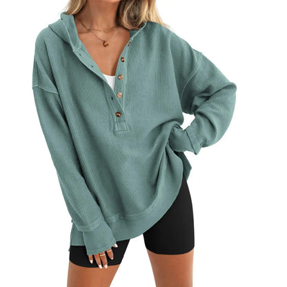 [LAST DAY SALE]Women’s Oversized V-Neck Hoodie