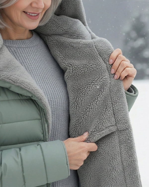 [LAST DAY SALE]2-PIECE MINIMUM-Quilted coat with fleece lining