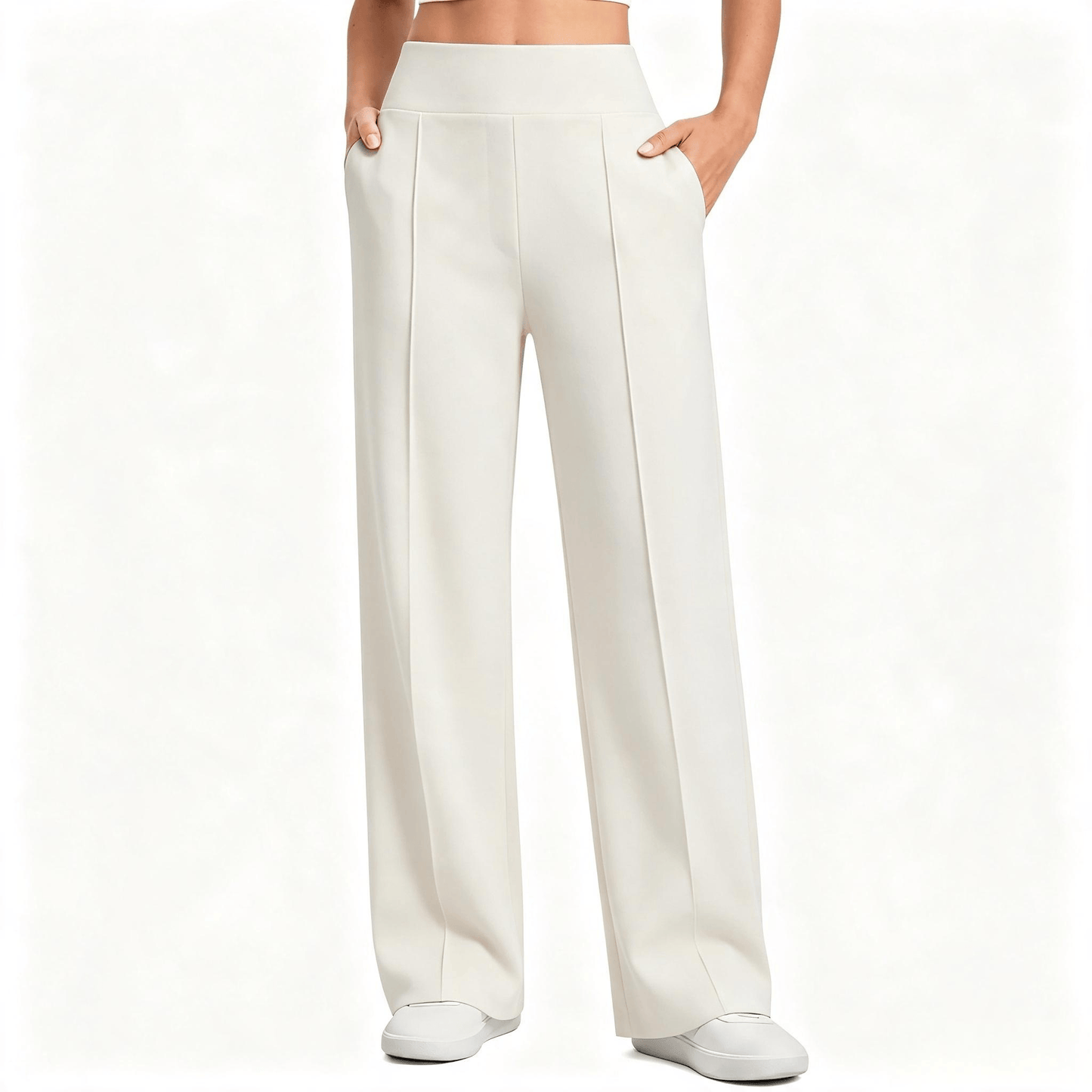 【LAST DAY SALE】High Waist Wide Leg Pants for Women with Pockets