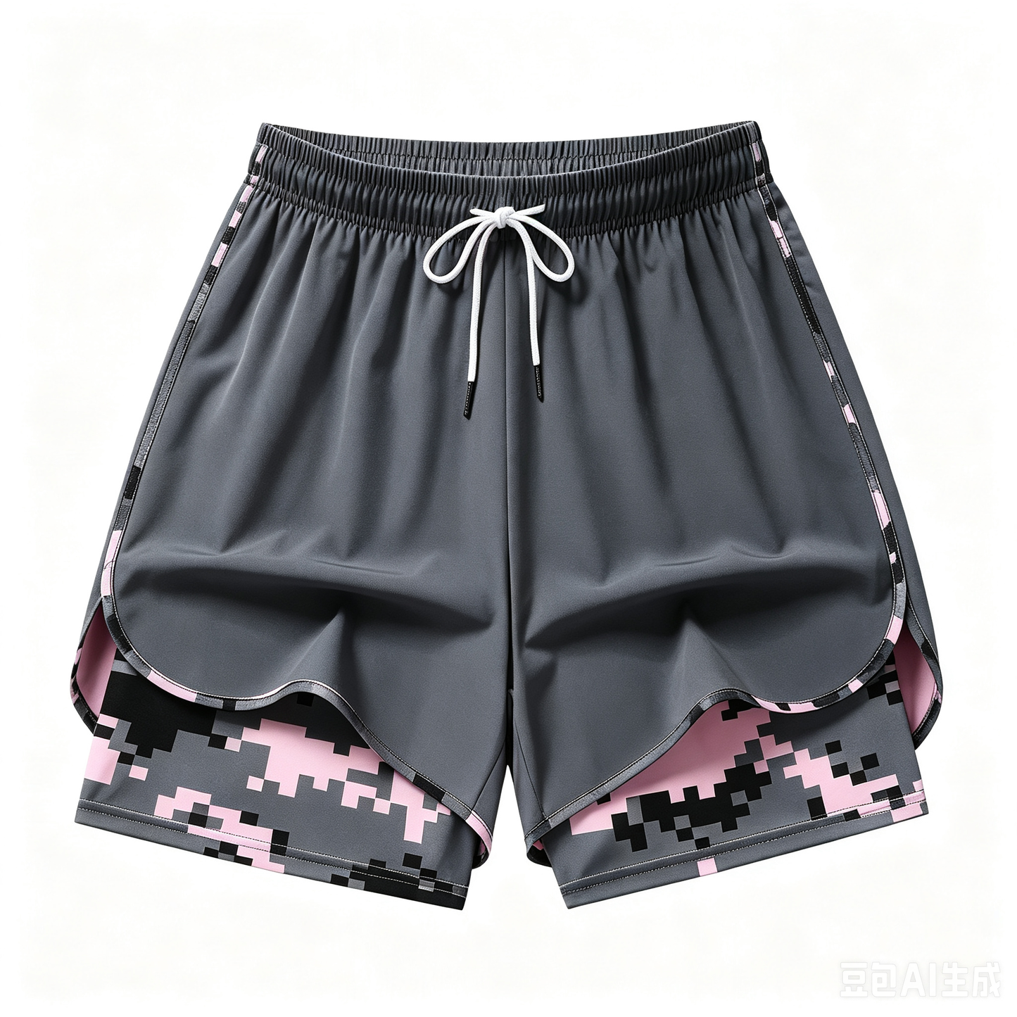 women’s casual athletic shorts — summer lightweight, double