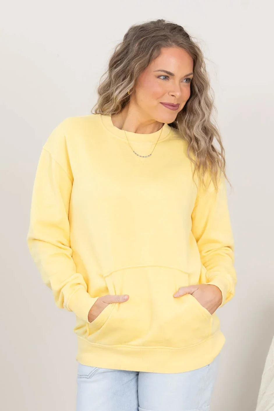 [LAST DAY SALE]Pigment Dyed Cozy Campfire Crewneck Sweatshir