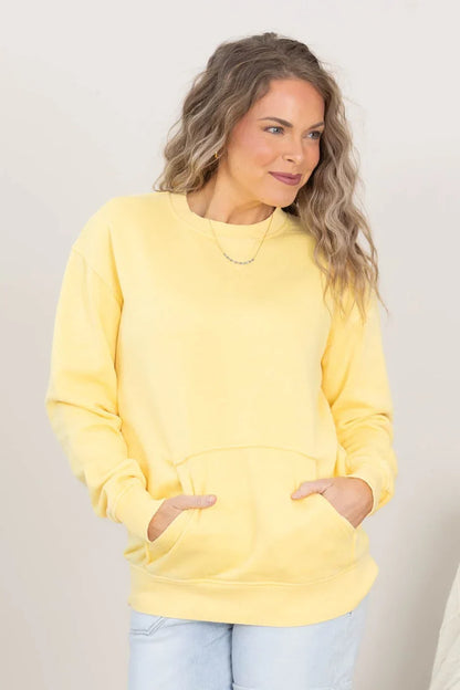 [LAST DAY SALE]Pigment Dyed Cozy Campfire Crewneck Sweatshir