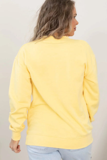 [LAST DAY SALE]Pigment Dyed Cozy Campfire Crewneck Sweatshir