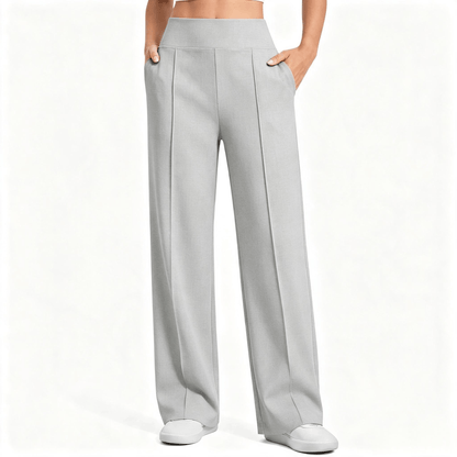 【LAST DAY SALE】High Waist Wide Leg Pants for Women with Pockets