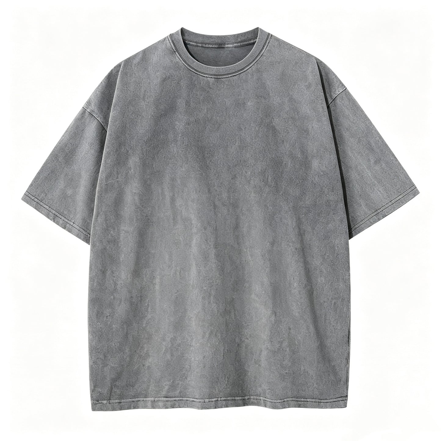 Women's Oversized T Shirts Acid Wash Cotton Crew Neck Half Short Sleeve Summer Unisex Tees