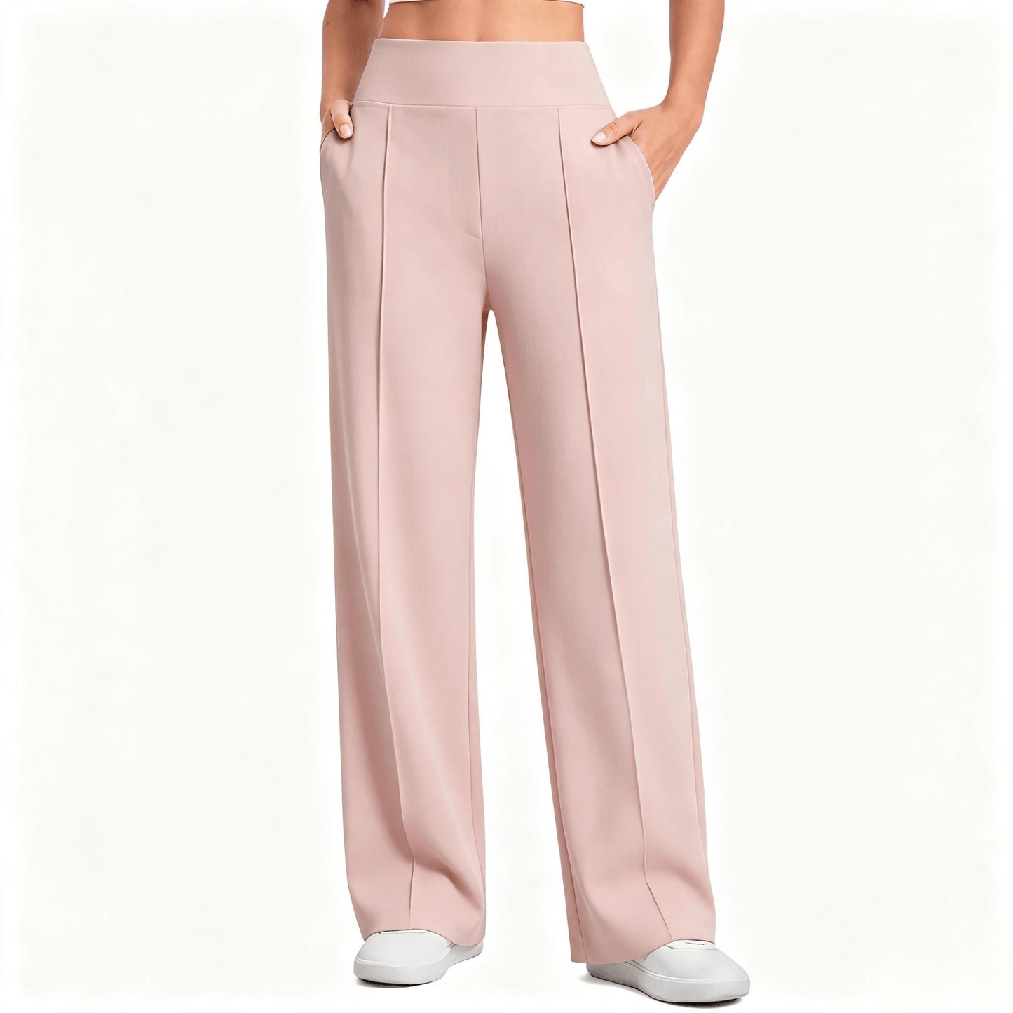 【LAST DAY SALE】High Waist Wide Leg Pants for Women with Pockets