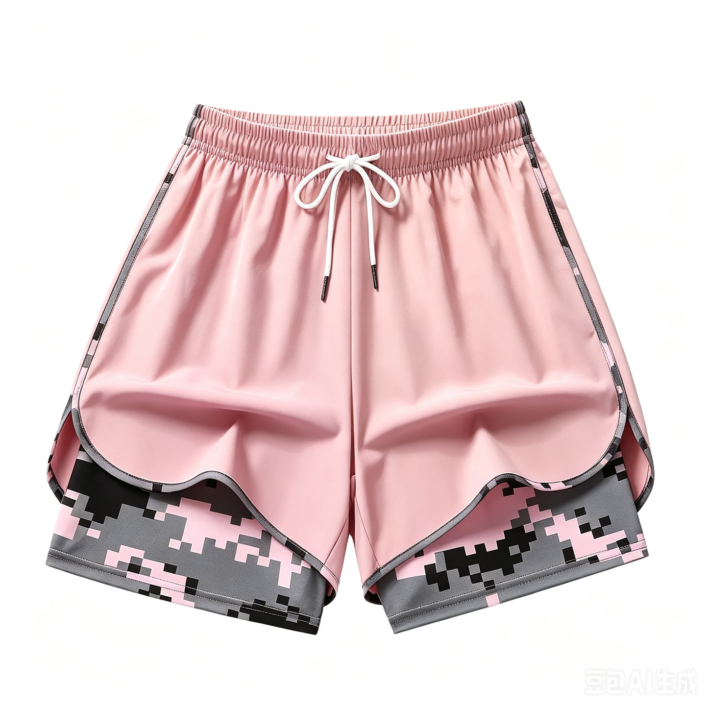 women’s casual athletic shorts — summer lightweight, double