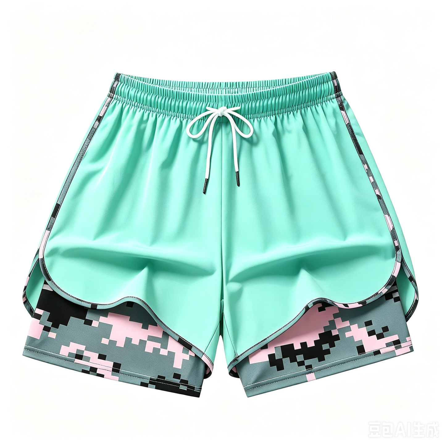 women’s casual athletic shorts — summer lightweight, double