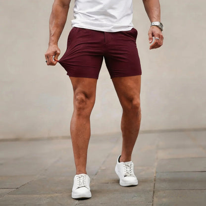 Men’s 5-Inch Slim Fit Stretch Chino Shorts – Casual Tapered Comfort Summer Shorts