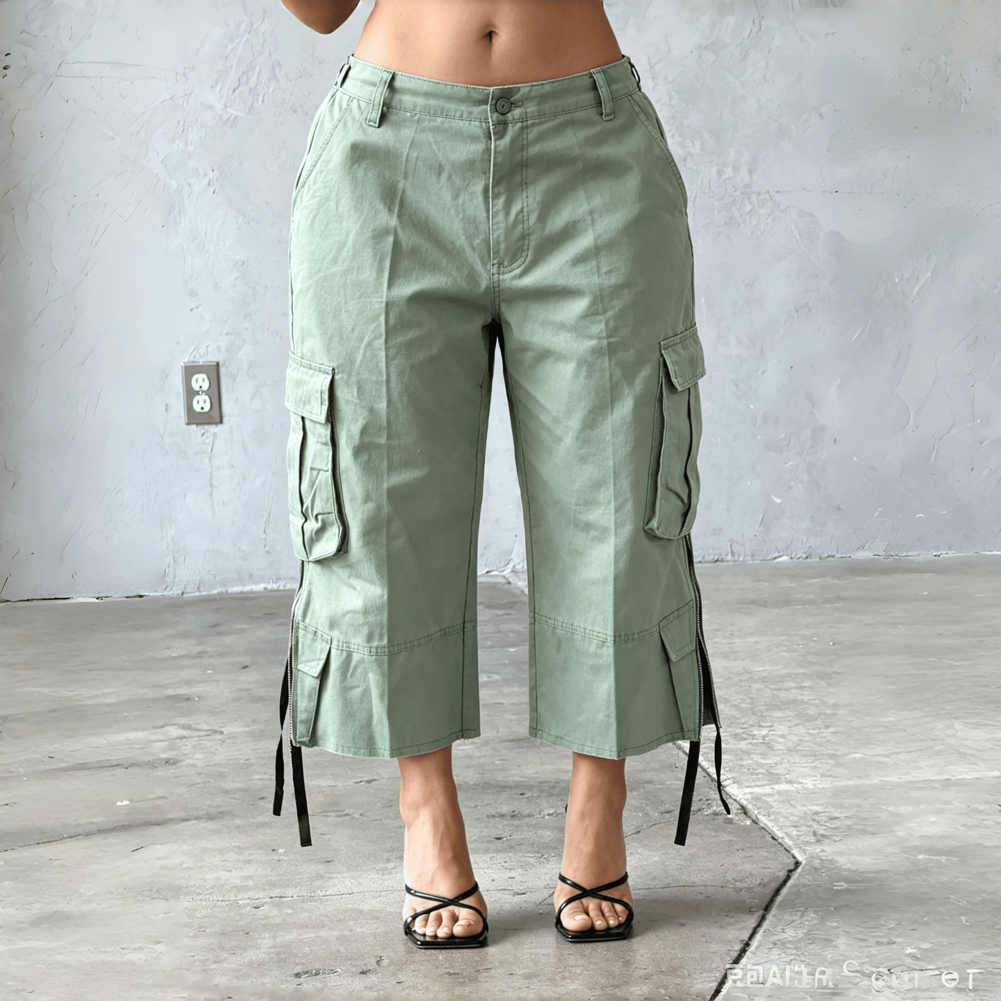 【LAST DAY SALE】The Utility Cropped Cargo Capri