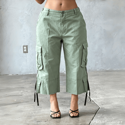 【LAST DAY SALE】The Utility Cropped Cargo Capri