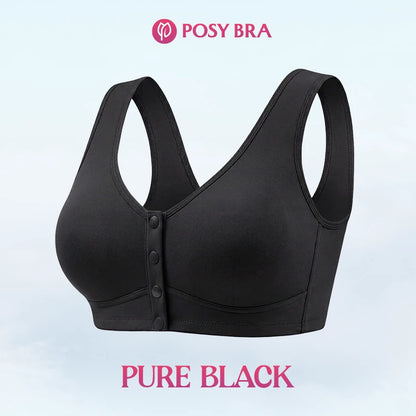 Front Closure Breathable Cotton Lifting Bra for Seniors