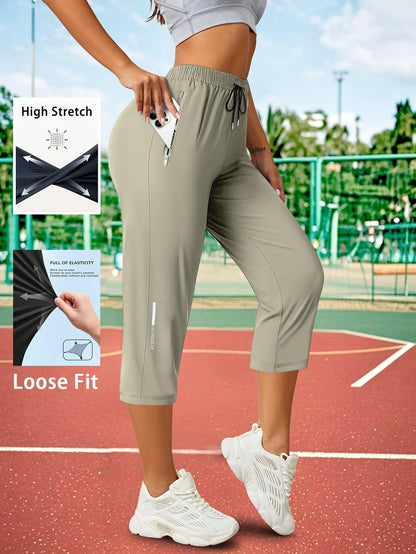 Women’s Capri Pants – Loose Fit