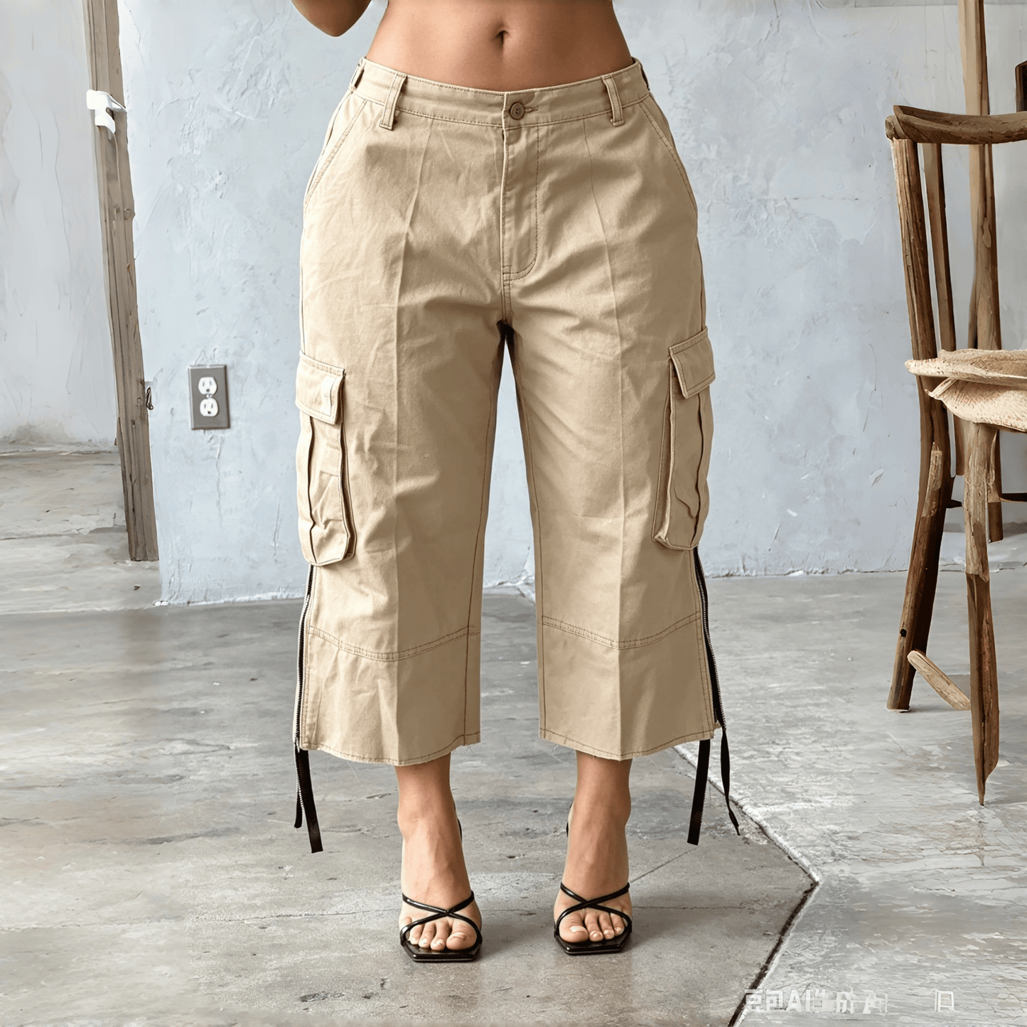 【LAST DAY SALE】The Utility Cropped Cargo Capri