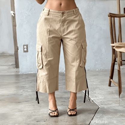 【LAST DAY SALE】The Utility Cropped Cargo Capri