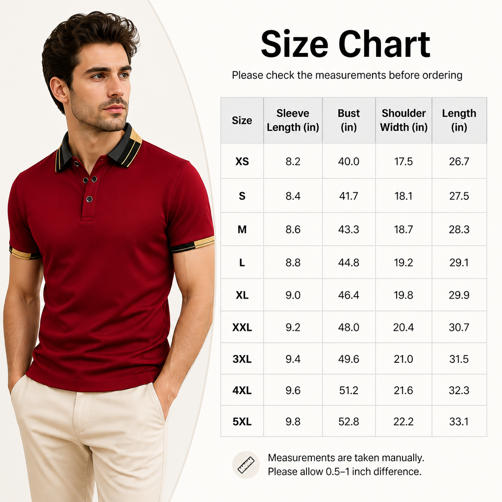 Men’s Crocodile Print Polo Shirt – Breathable Casual Stretch Fit Top