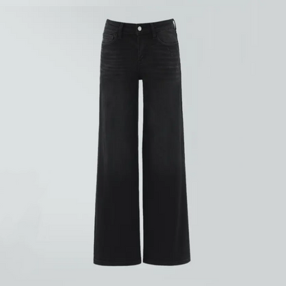 Rise Baggy Jeans Stretchy Wide Leg for Women
