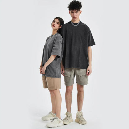 SHEEN 3 Pack Women's Oversized Acid Wash Tees