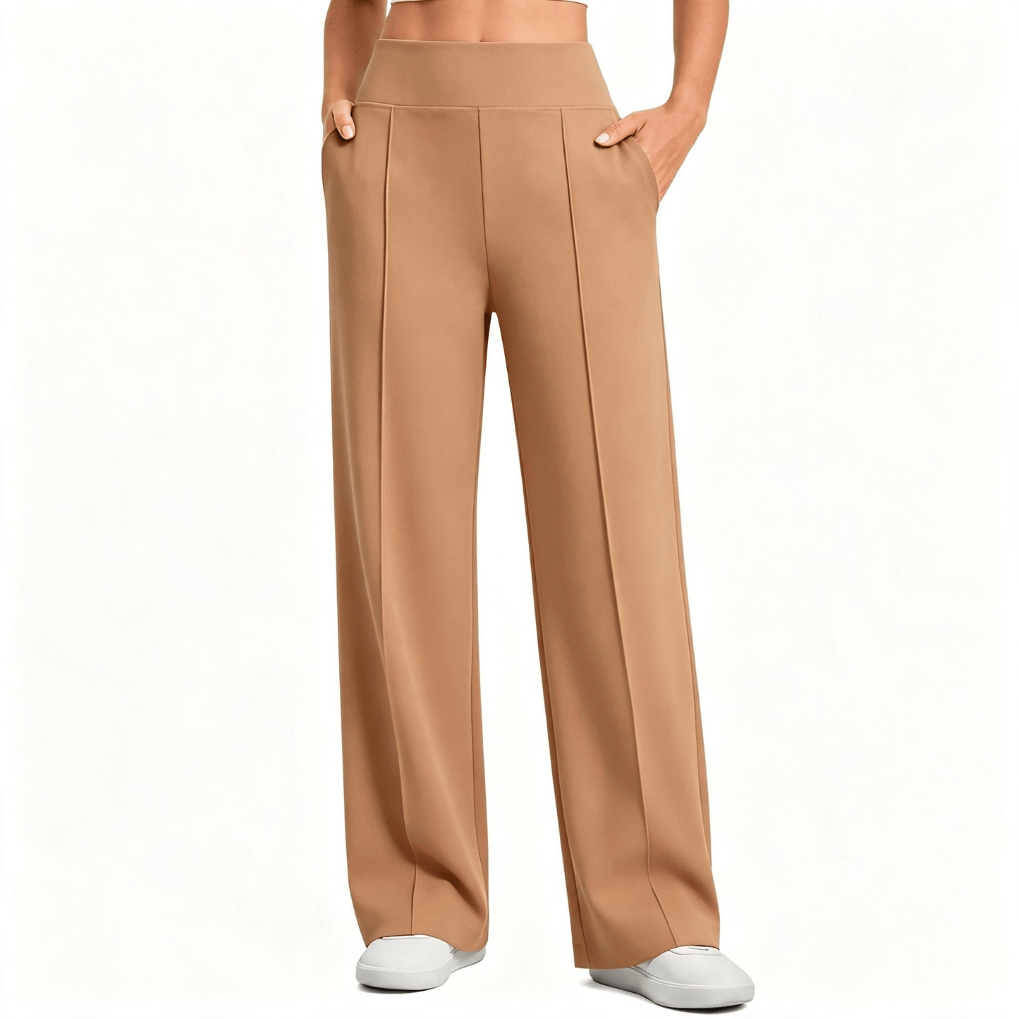 【LAST DAY SALE】High Waist Wide Leg Pants for Women with Pockets