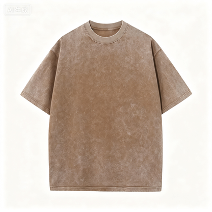 Women's Oversized T Shirts Acid Wash Cotton Crew Neck Half Short Sleeve Summer Unisex Tees