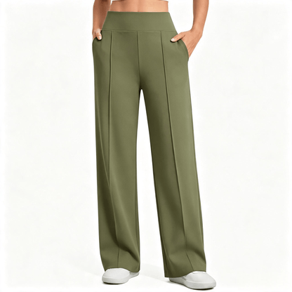 【LAST DAY SALE】High Waist Wide Leg Pants for Women with Pockets