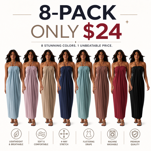 Final Sale🔥Halter Tie Back Maxi Dress with Pockets
