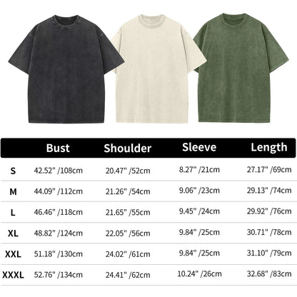 SHEEN 3 Pack Women's Oversized Acid Wash Tees