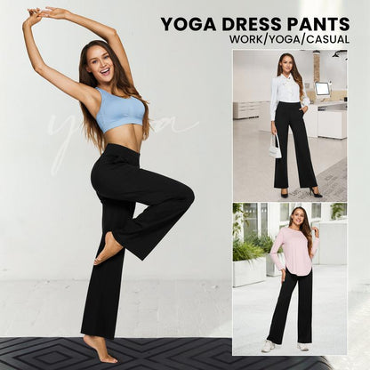 [LAST DAY SALE]Women's High-Waisted Casual Wide Leg Pants with Pockets