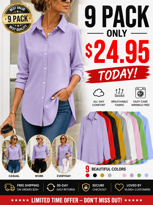 Women’s Classic Collared Shirt – Soft & Flattering
