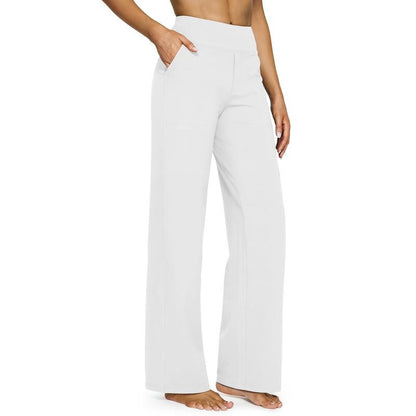 [LAST DAY SALE]Women's High-Waisted Casual Wide Leg Pants with Pockets