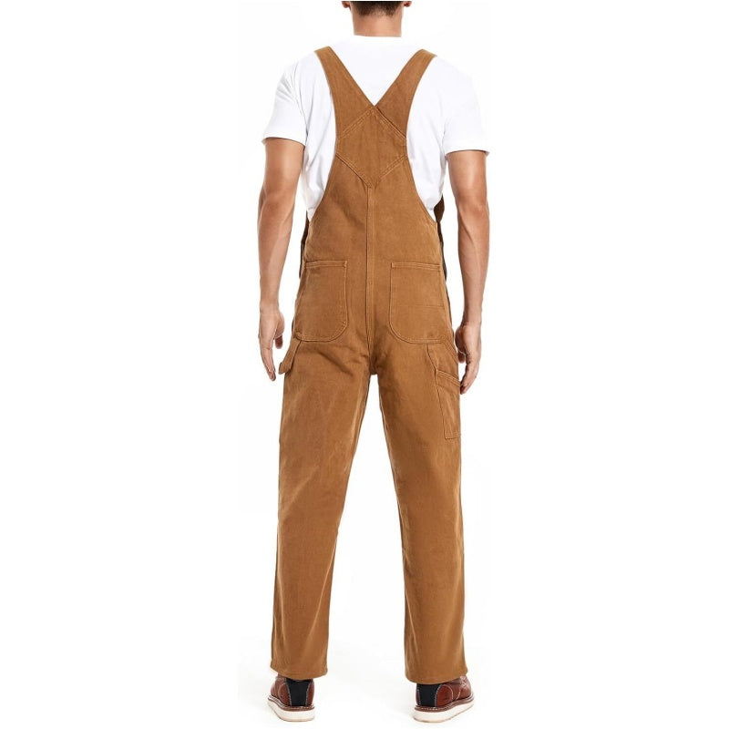 🔥Last Day Promotion🔥Men's Denim Bib Overalls,  Workwear with Adjustable Straps and Convenient Tool Pockets