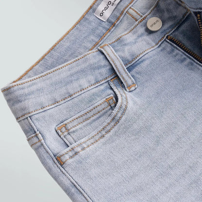 Rise Baggy Jeans Stretchy Wide Leg for Women
