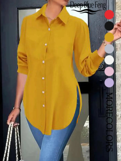 Women’s Classic Collared Shirt – Soft & Flattering