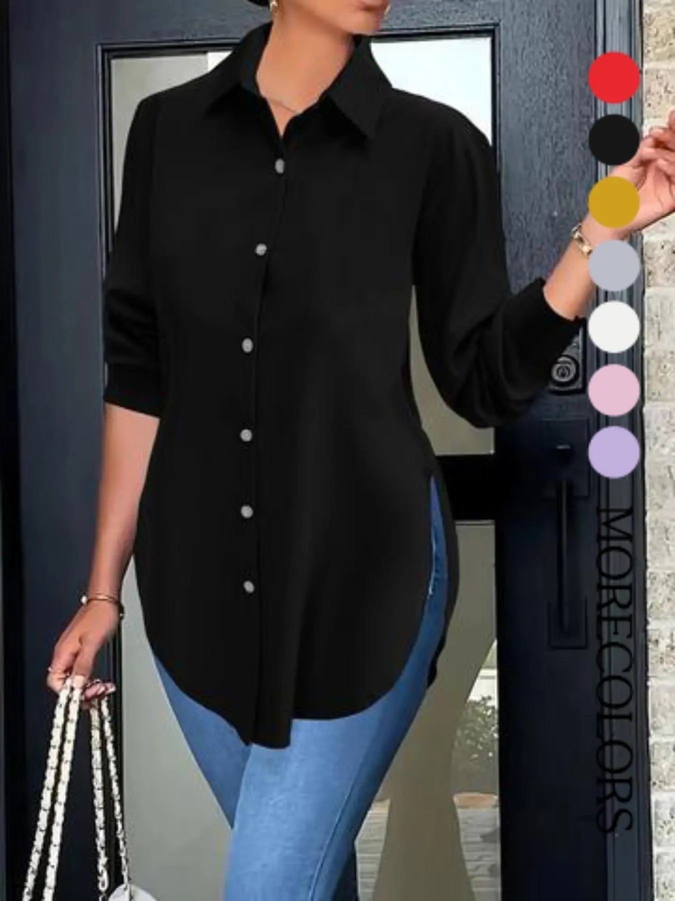Women’s Classic Collared Shirt – Soft & Flattering