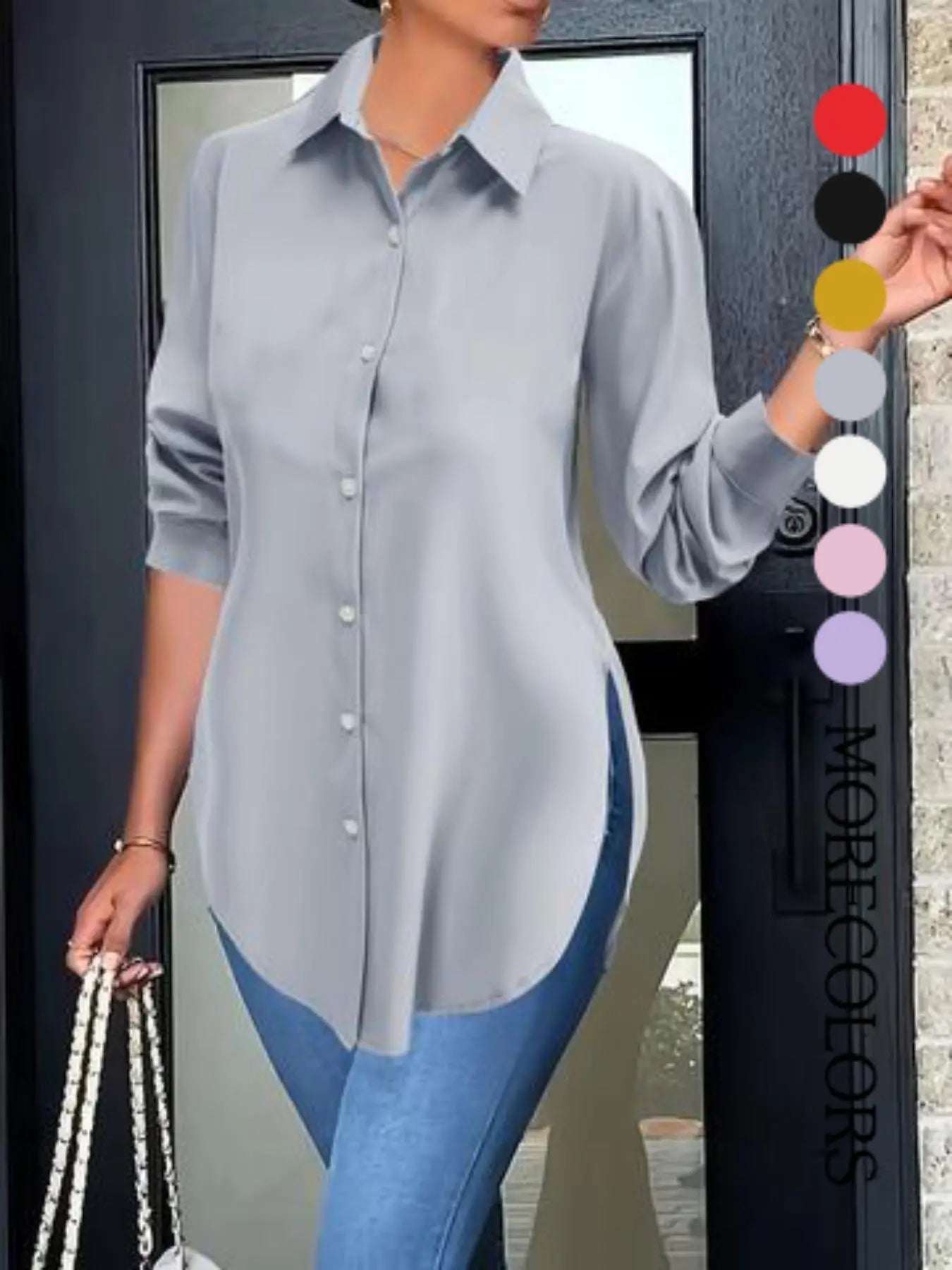 Women’s Classic Collared Shirt – Soft & Flattering