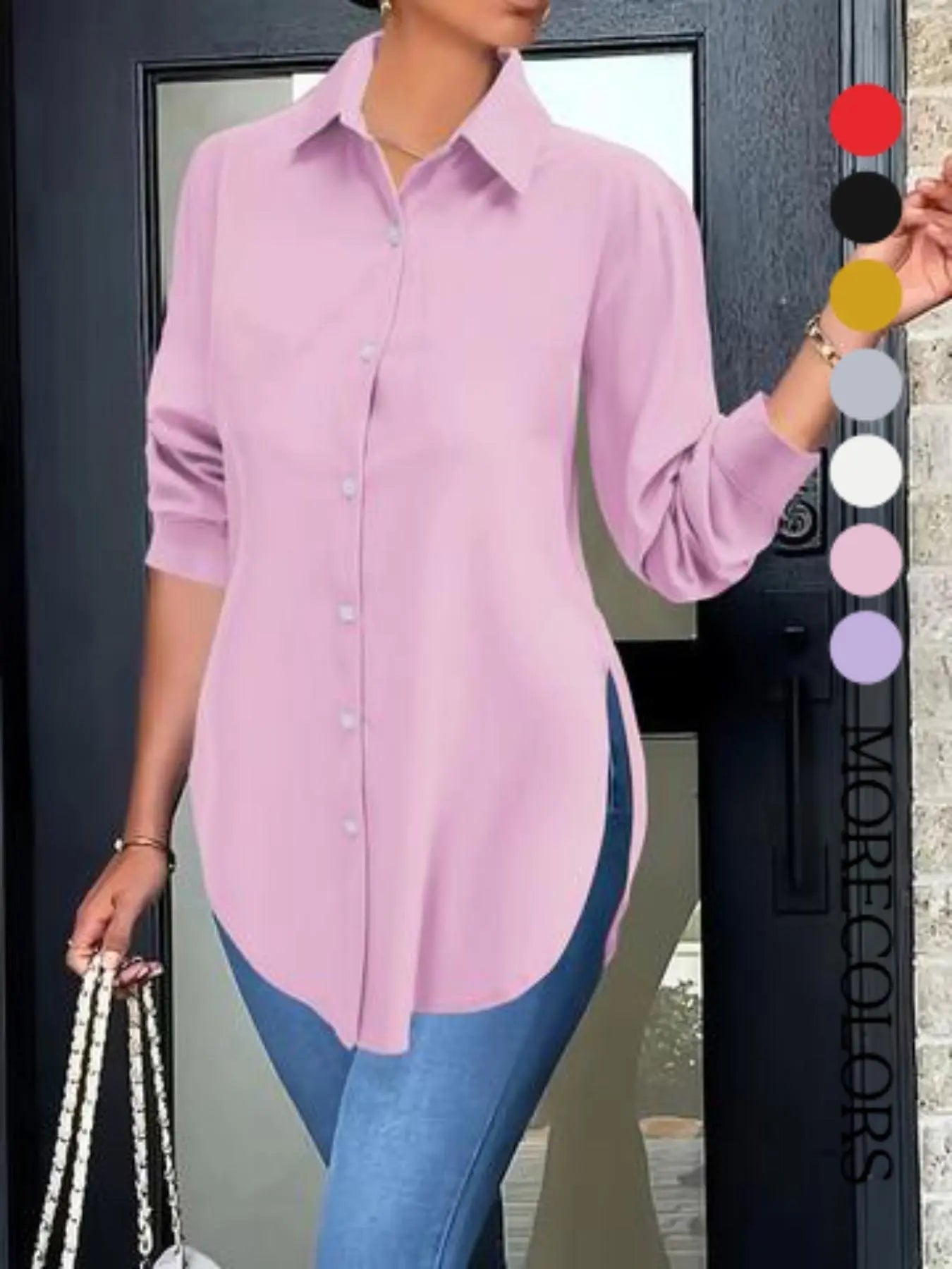 Women’s Classic Collared Shirt – Soft & Flattering