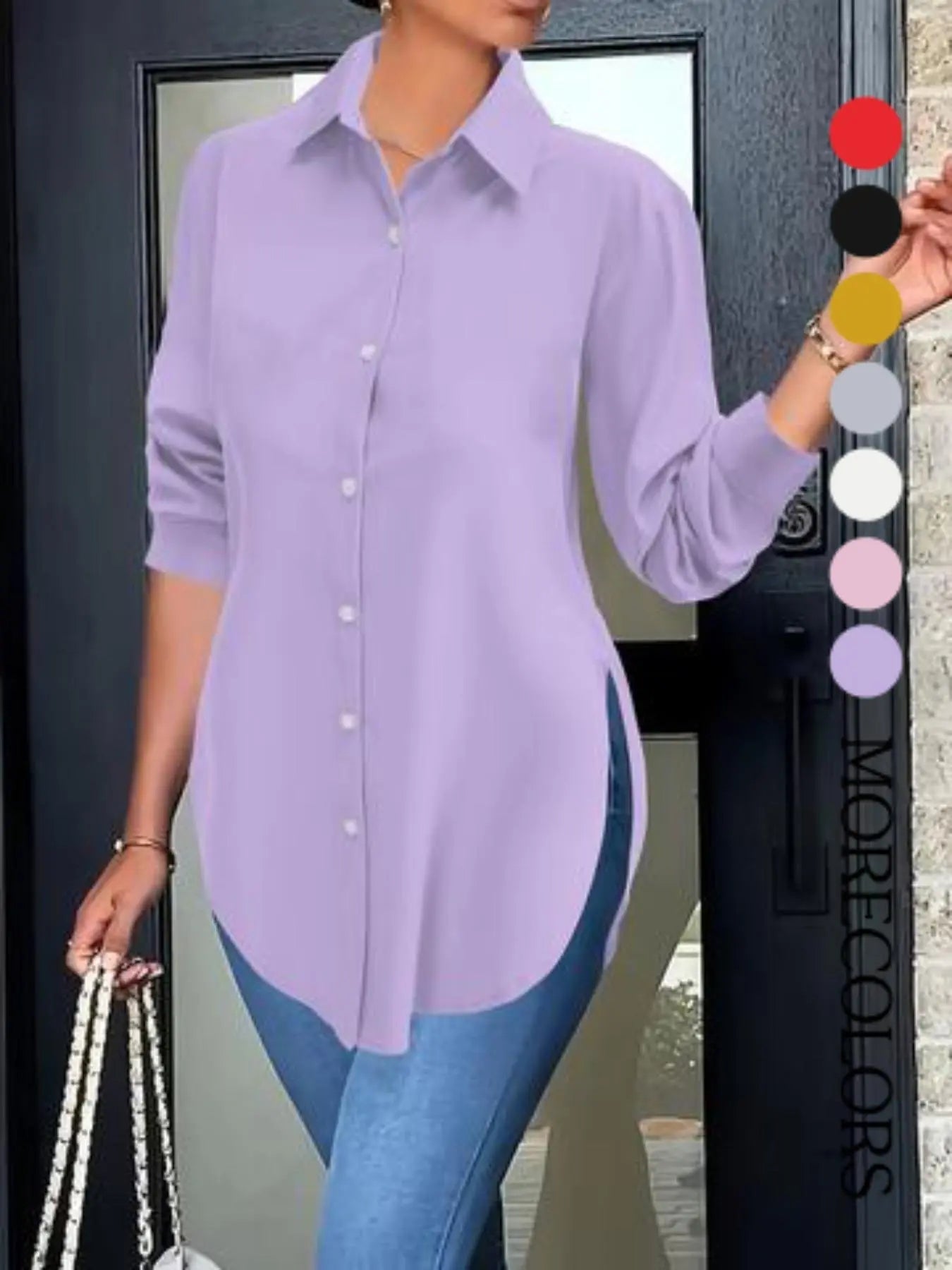 Women’s Classic Collared Shirt – Soft & Flattering