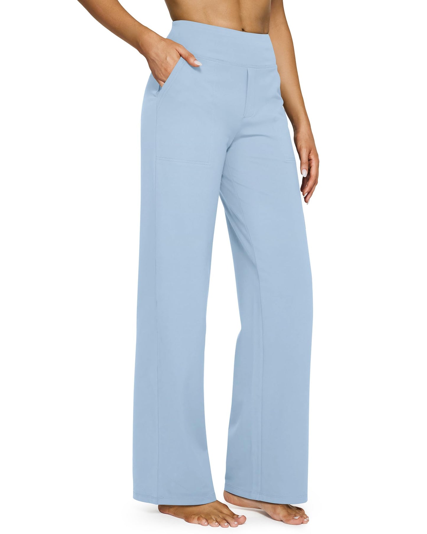 【LAST DAY SALE】Women's wide leg pants with pockets