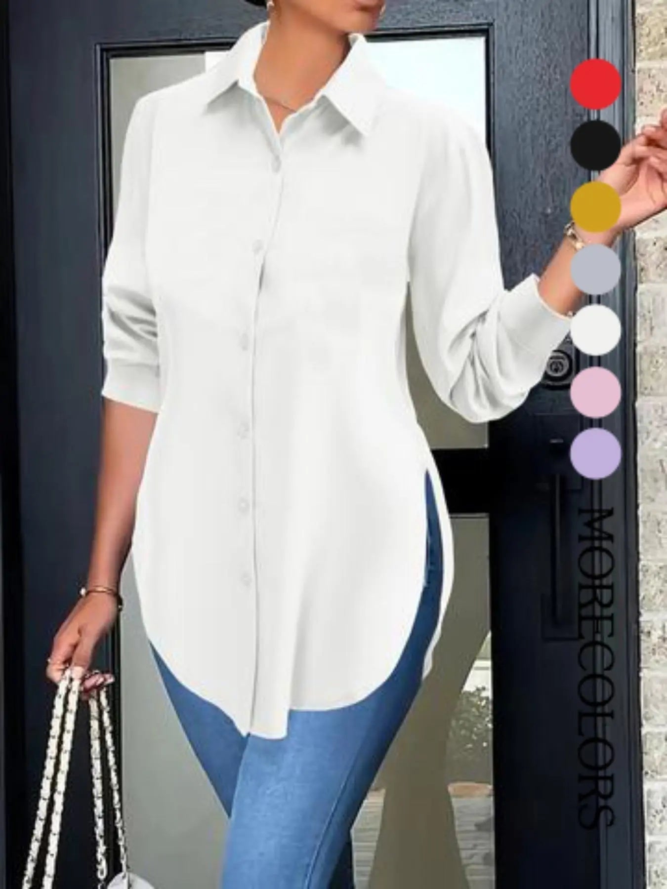Women’s Classic Collared Shirt – Soft & Flattering
