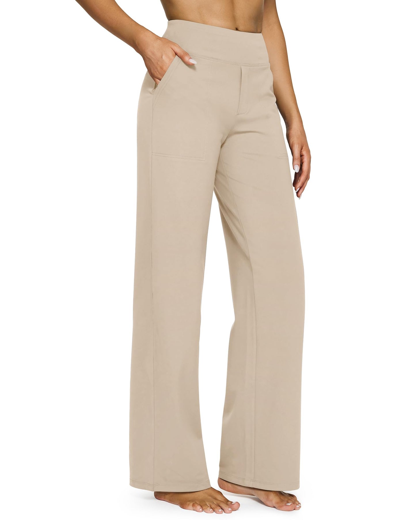 【LAST DAY SALE】Women's wide leg pants with pockets