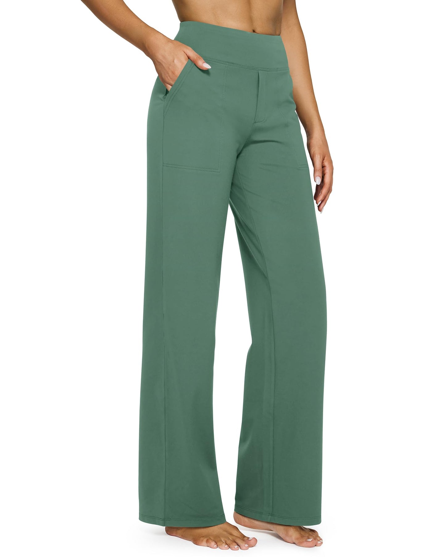 【LAST DAY SALE】Women's wide leg pants with pockets