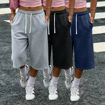 Women’s wide-leg loose pants with pockets