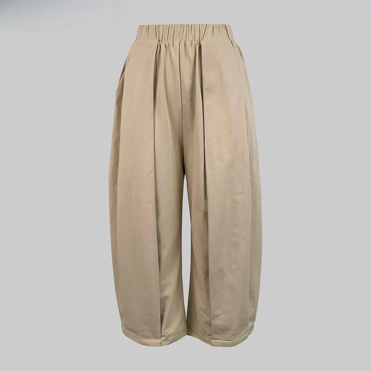 Women's Minimalist Basic Baggy Cotton Lantern Pants
