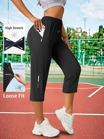Women’s Capri Pants – Loose Fit