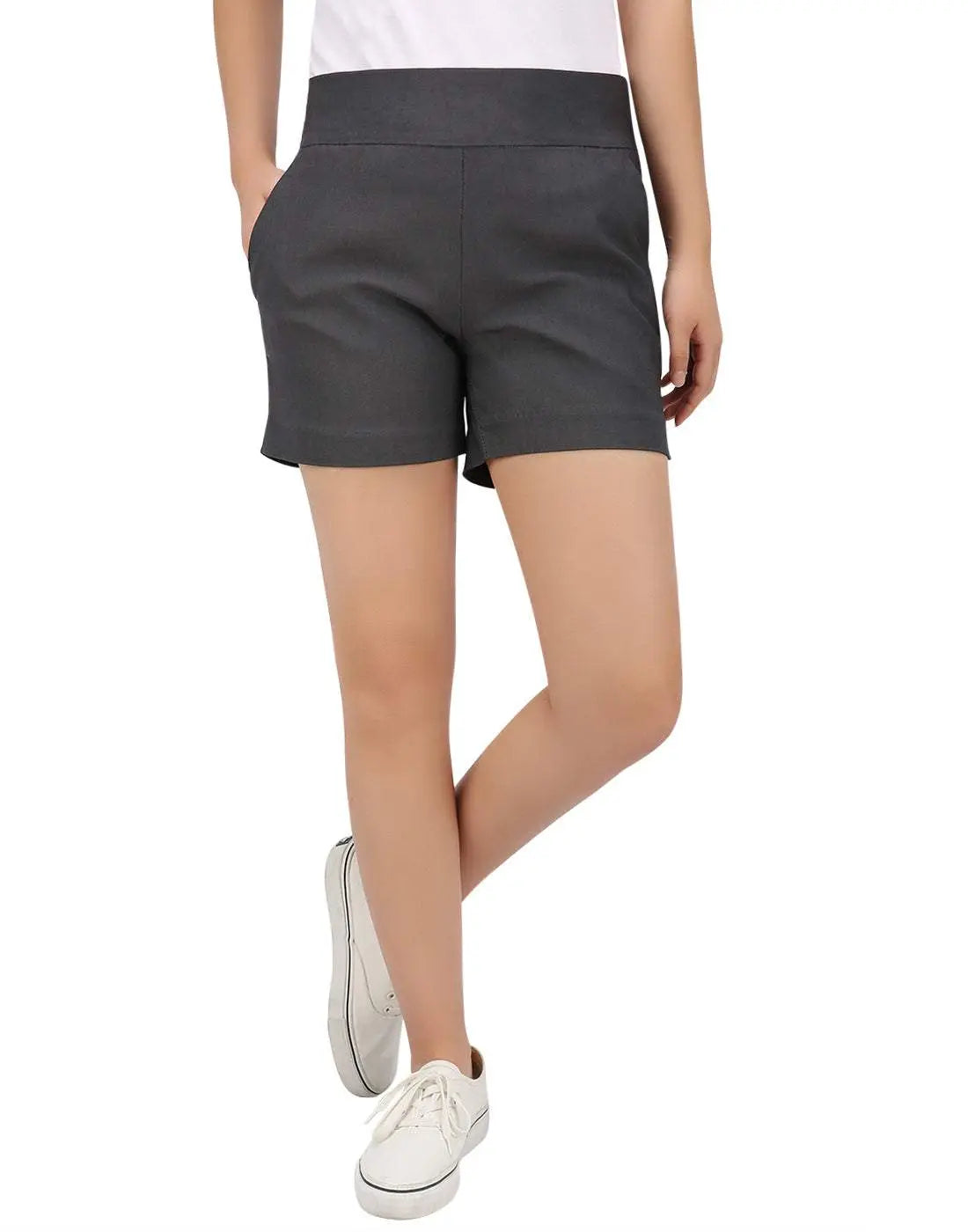 🔥16-PACK Today Only $26.9🔥Women's High Waisted Chino Shorts - 4