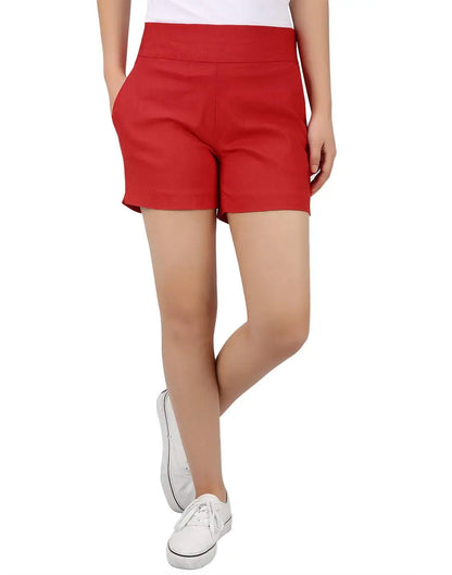 🔥16-PACK Today Only $26.9🔥Women's High Waisted Chino Shorts - 4