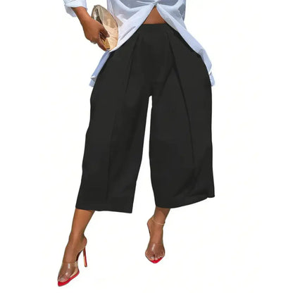 Women's Minimalist Basic Baggy Cotton Lantern Pants
