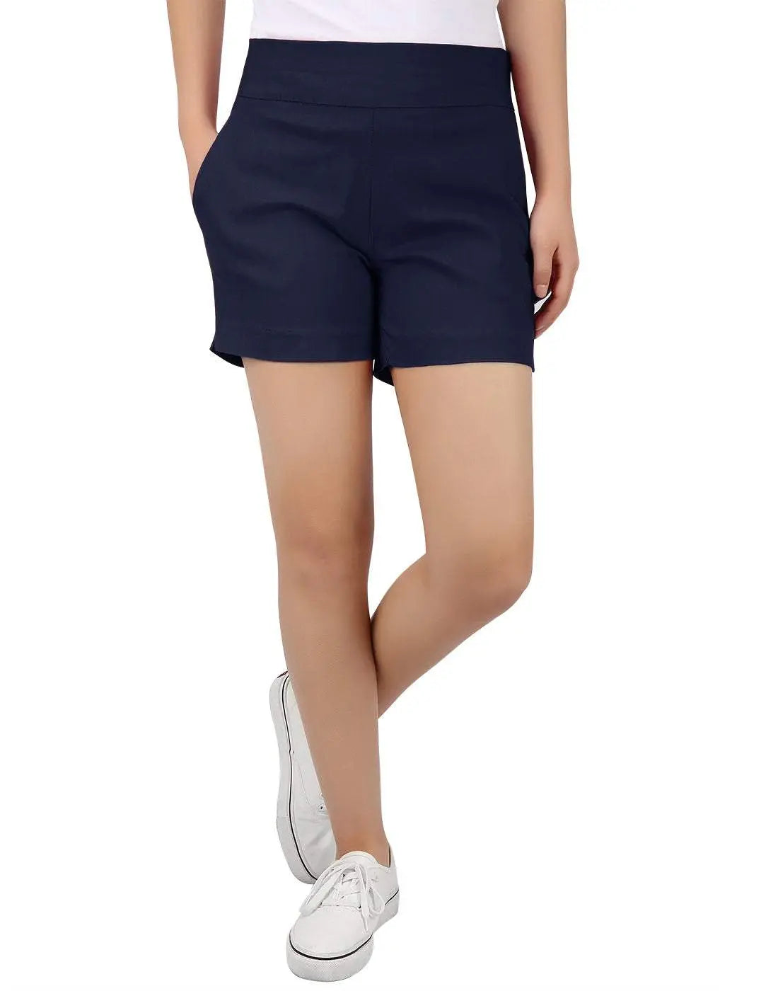 🔥16-PACK Today Only $26.9🔥Women's High Waisted Chino Shorts - 4